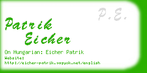 patrik eicher business card
